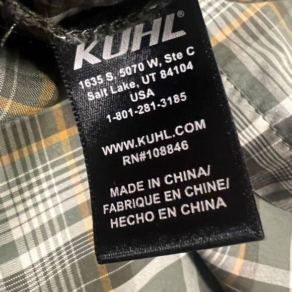 Kuhl Eluxur Plaid Button Shirt Mens Large - Picture 5 of 8